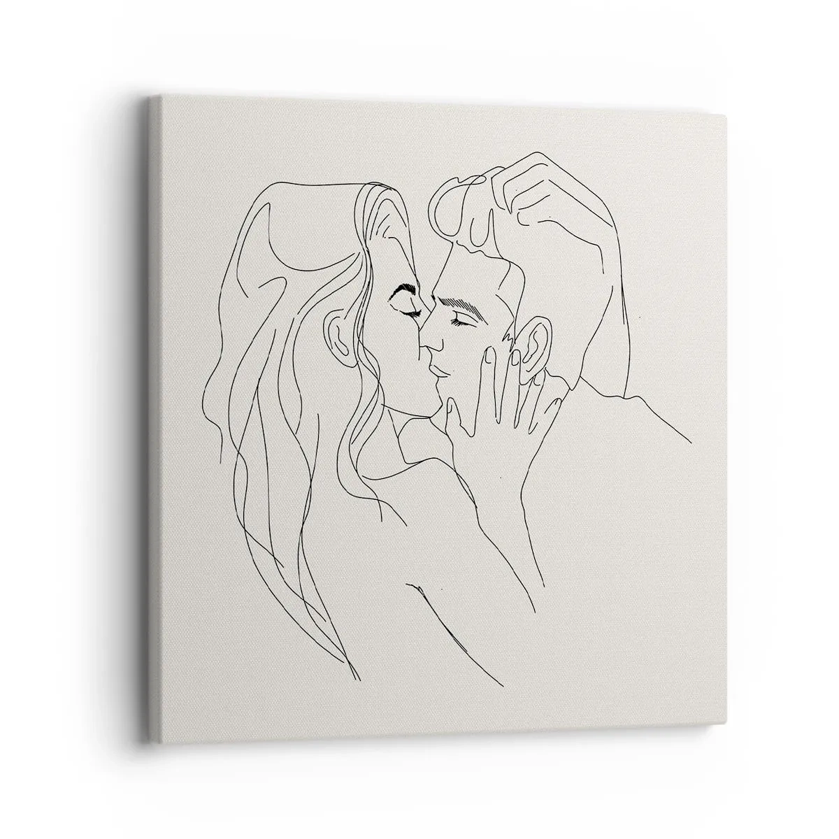 Lærredstryk - Billede på lærred - Forviklet i følelser - 30x30 cm