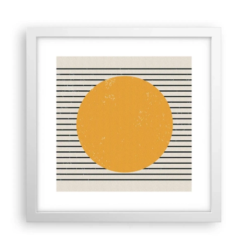 Plakat i hvid ramme - Enkelthedens kraft - 30x30 cm