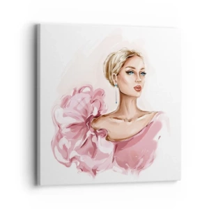 Lærredstryk - Billede på lærred - Som malet... - 30x30 cm