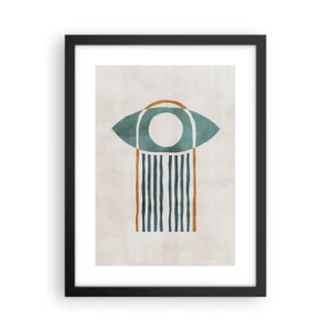 Plakat i sort ramme - Tegn og ritualer - 30x40 cm