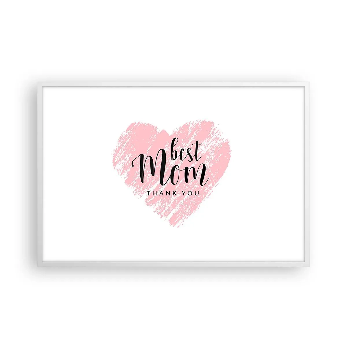 Plakat i hvid ramme - Altid det rette øjeblik - 91x61 cm