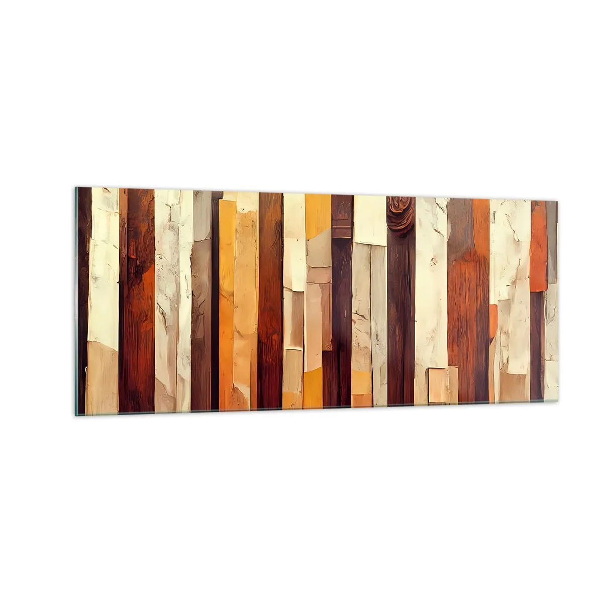 Billede på glas - Hymne af skovens træer - 100x40 cm