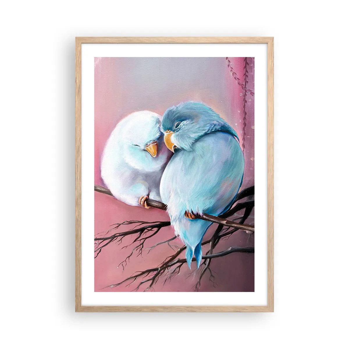 Plakat i ramme af lyst egetræ - Hvad er der at tilføje?.... - 50x70 cm