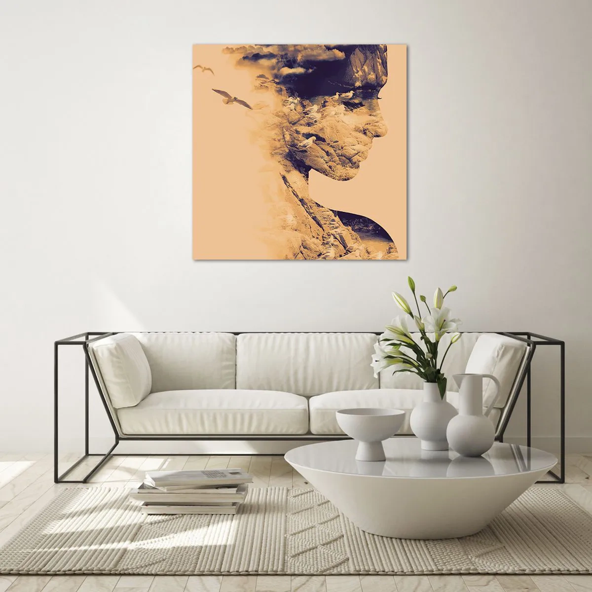 Billede på glas - Smuk af natur - 70x70 cm