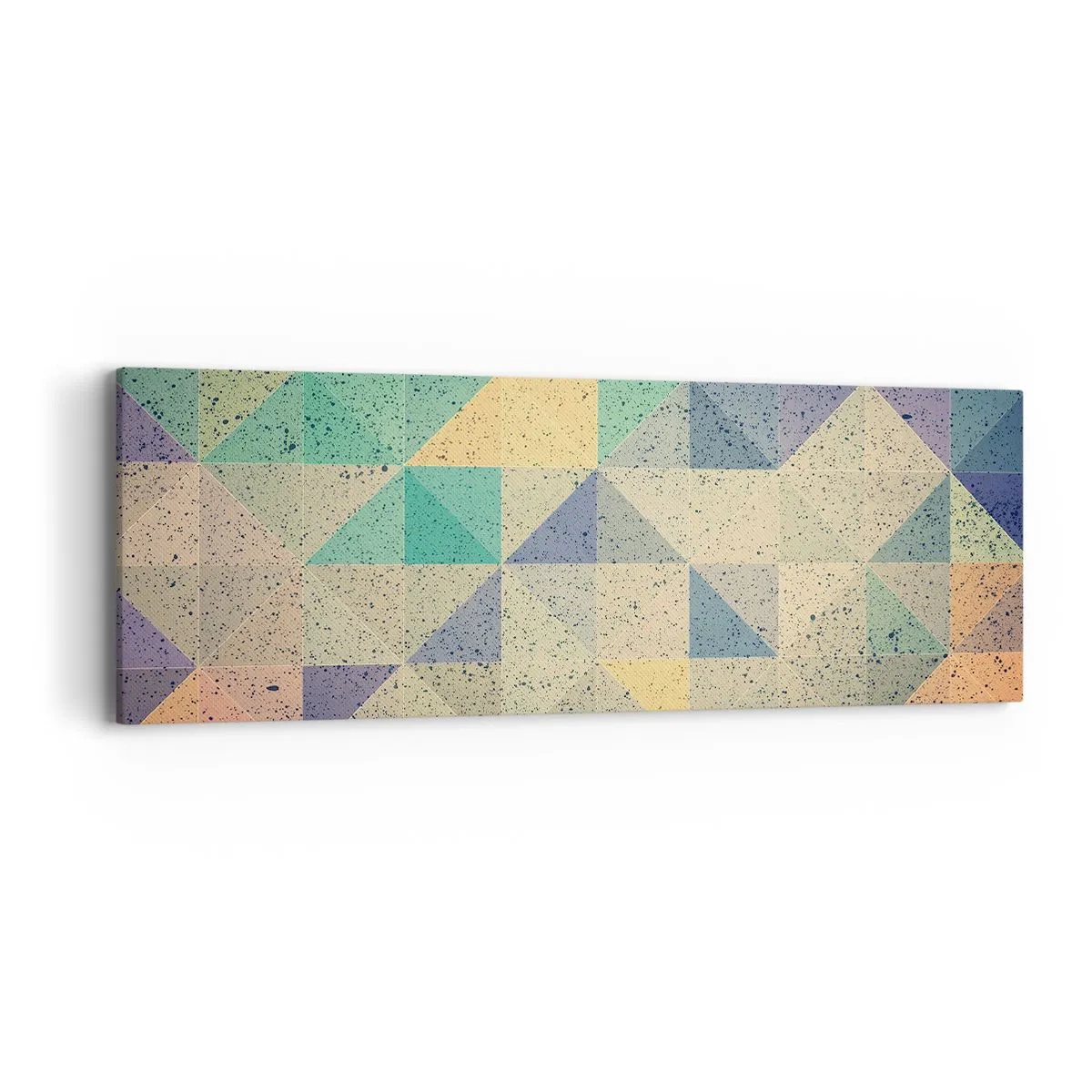 Lærredstryk - Billede på lærred - Republikken trekanter - 90x30 cm