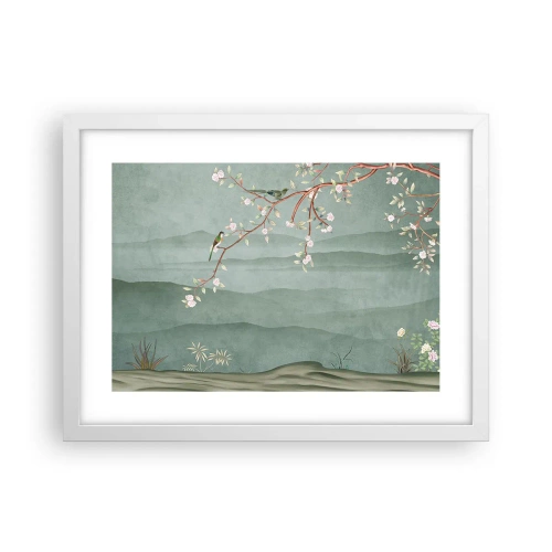 Plakat i hvid ramme - Forår, ah, det er dig - 40x30 cm