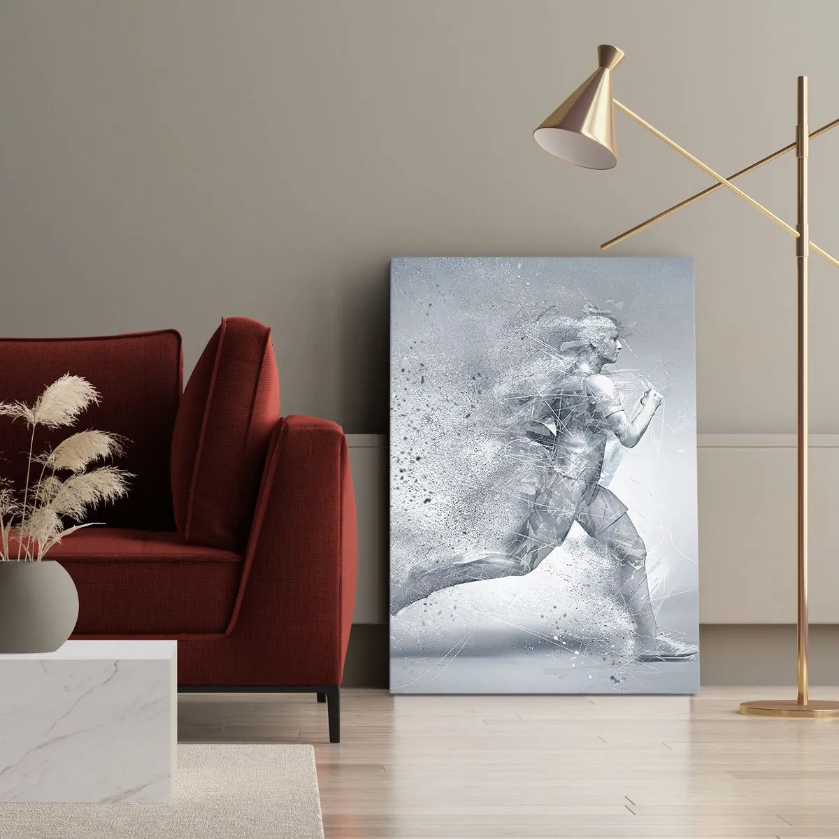 Lærredstryk - Billede på lærred - Krystalklar energi - 50x70 cm