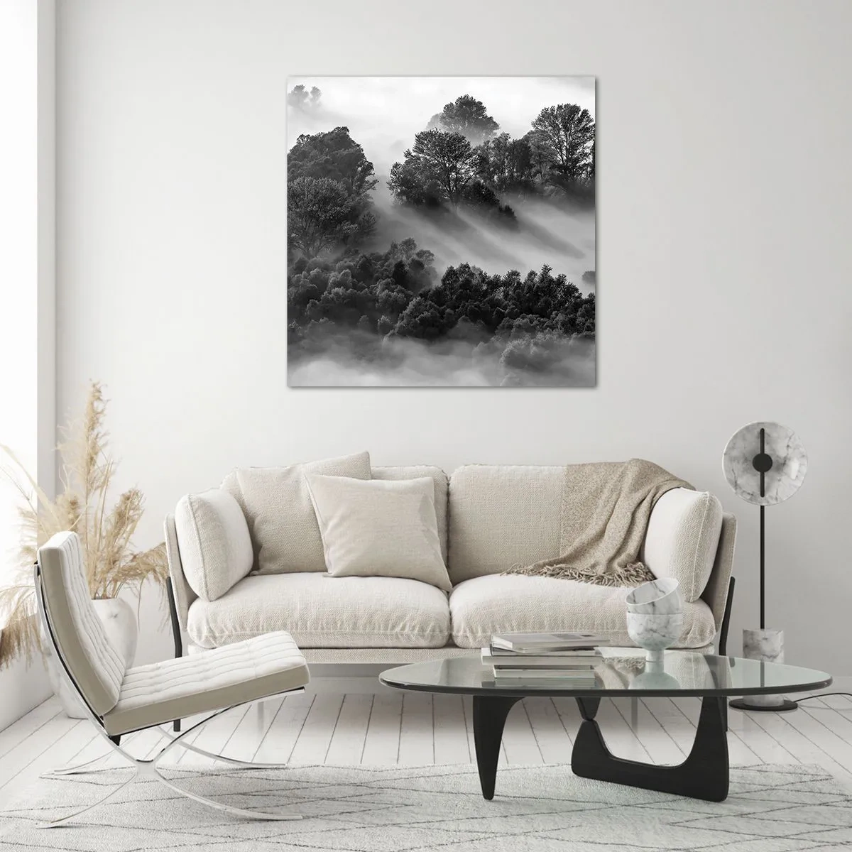 Billede på glas - At vågne fra søvnen - 60x60 cm