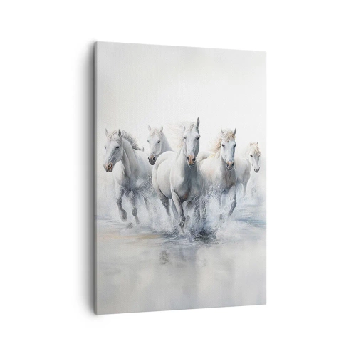 Lærredstryk - Billede på lærred - Hvid magi - 50x70 cm