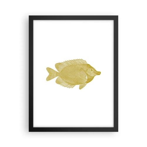 Plakat i sort ramme - Fisk og det er det - 30x40 cm