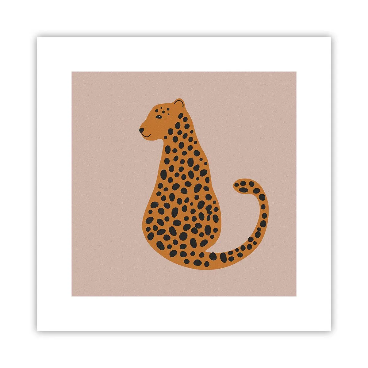Plakat - Leopardprint er et moderigtigt mønster - 30x30 cm