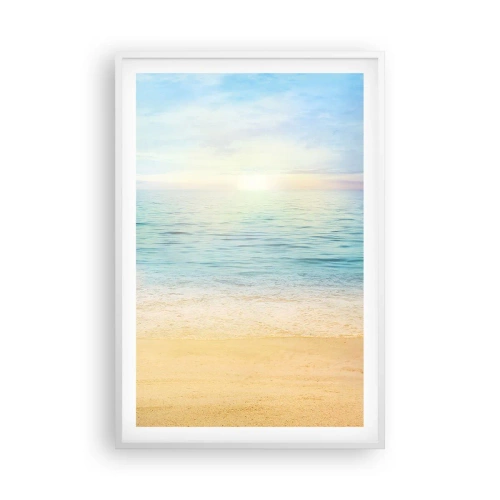 Plakat i hvid ramme - Det store blå - 61x91 cm