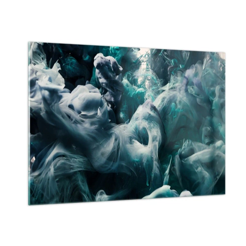 Billede på glas - Farvebevægelse - 100x70 cm