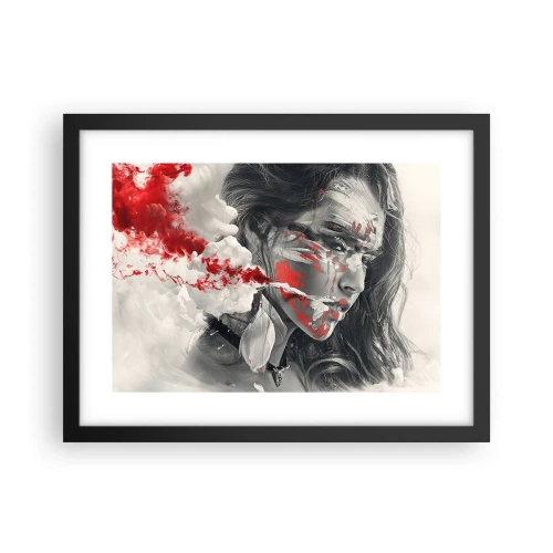 Plakat i sort ramme - I det absurdes damp - 40x30 cm