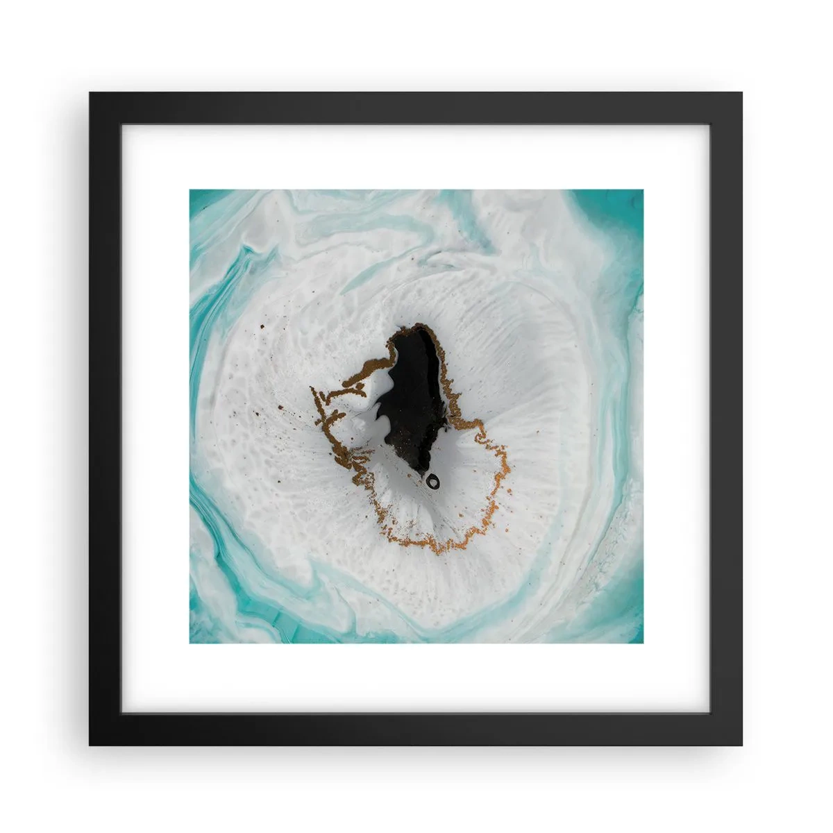 Plakat i sort ramme - Kom indenfor - 30x30 cm