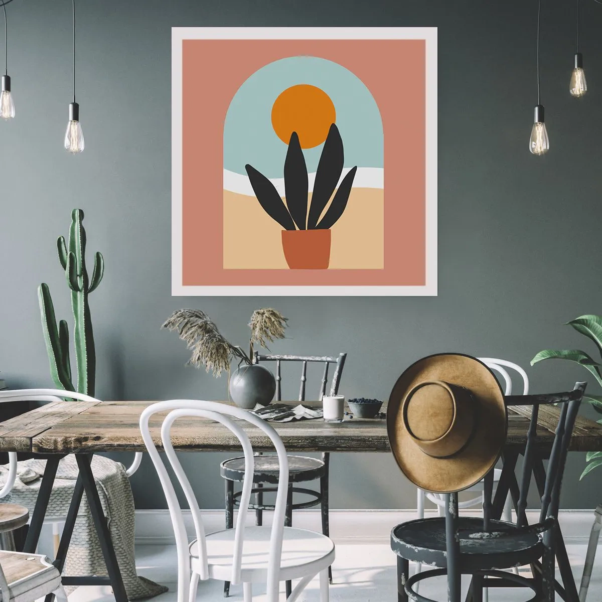 Plakat - Små glæder - 30x30 cm
