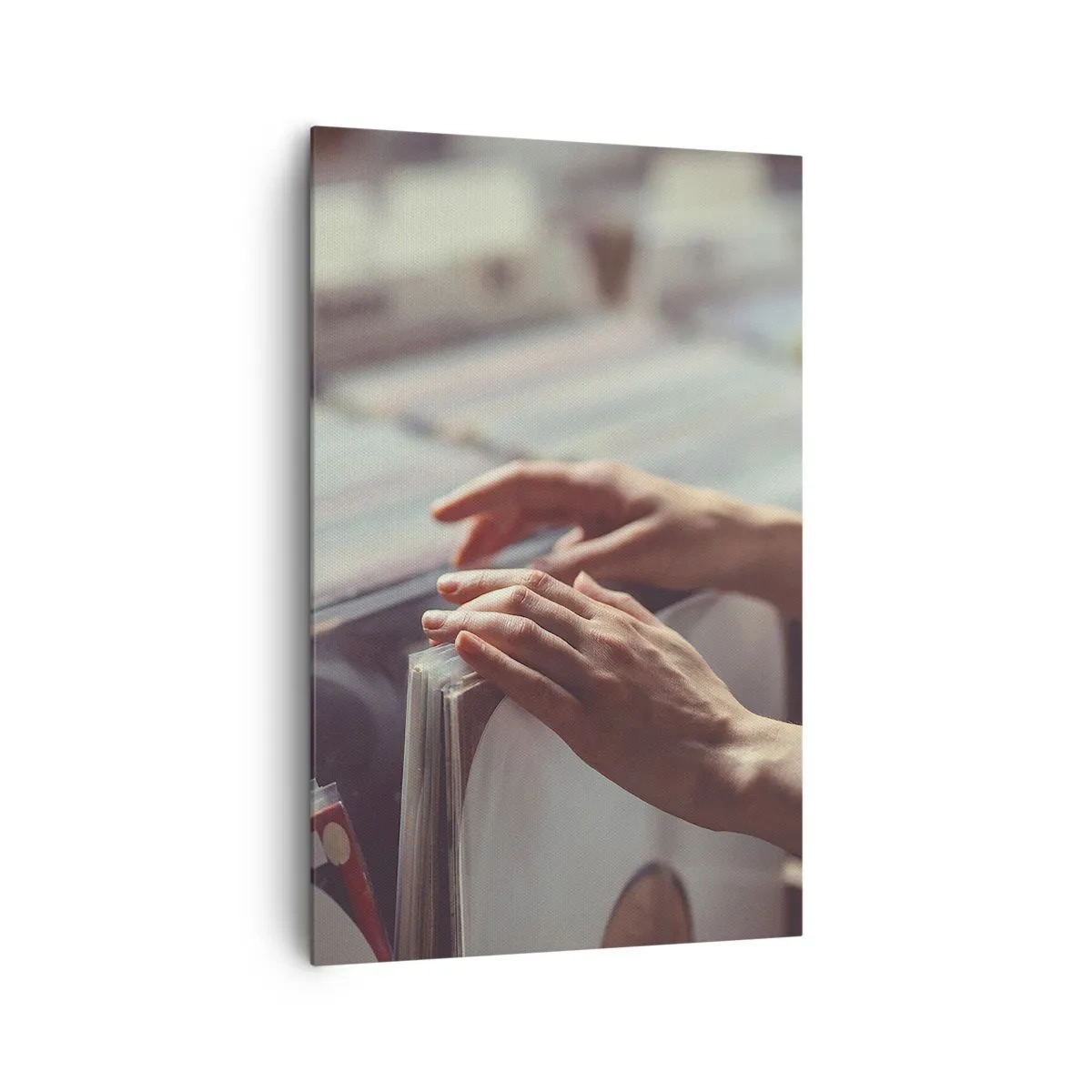 Lærredstryk - Billede på lærred - På jagt efter følelser - 80x120 cm