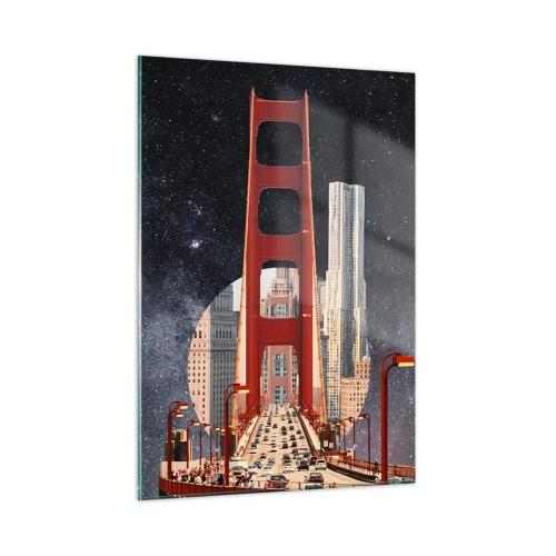 Billede på glas - Altid i centrum - 50x70 cm