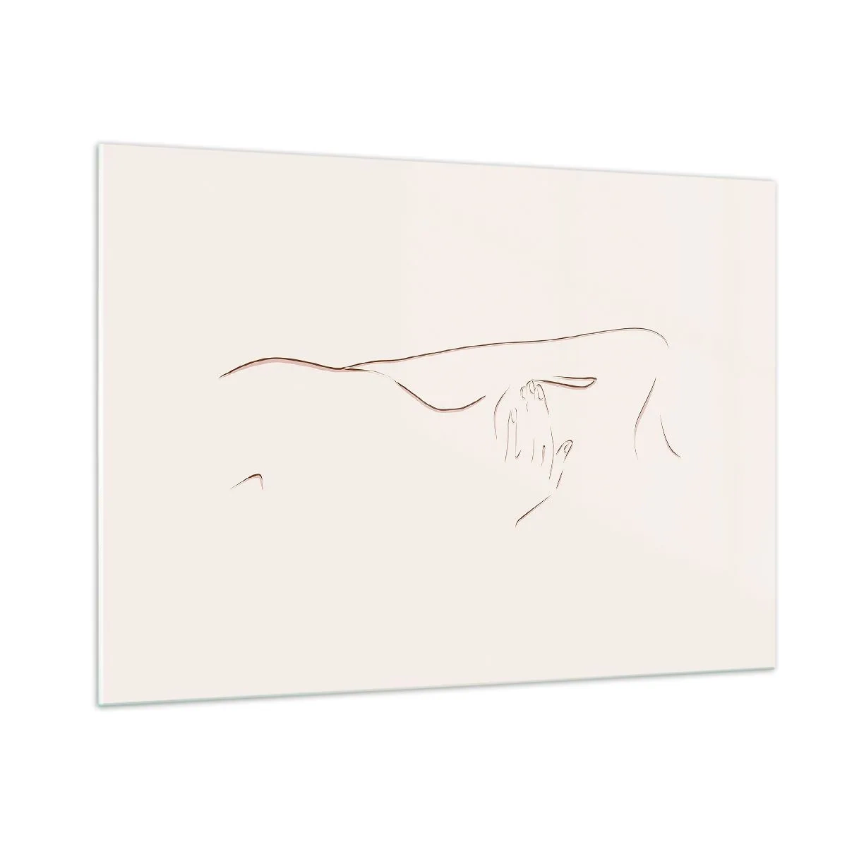 Billede på glas - Begærets form - 100x70 cm