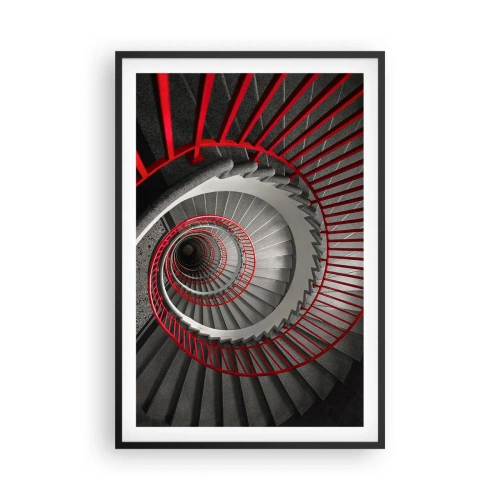 Plakat i sort ramme - Arkitektoniske lege - 61x91 cm