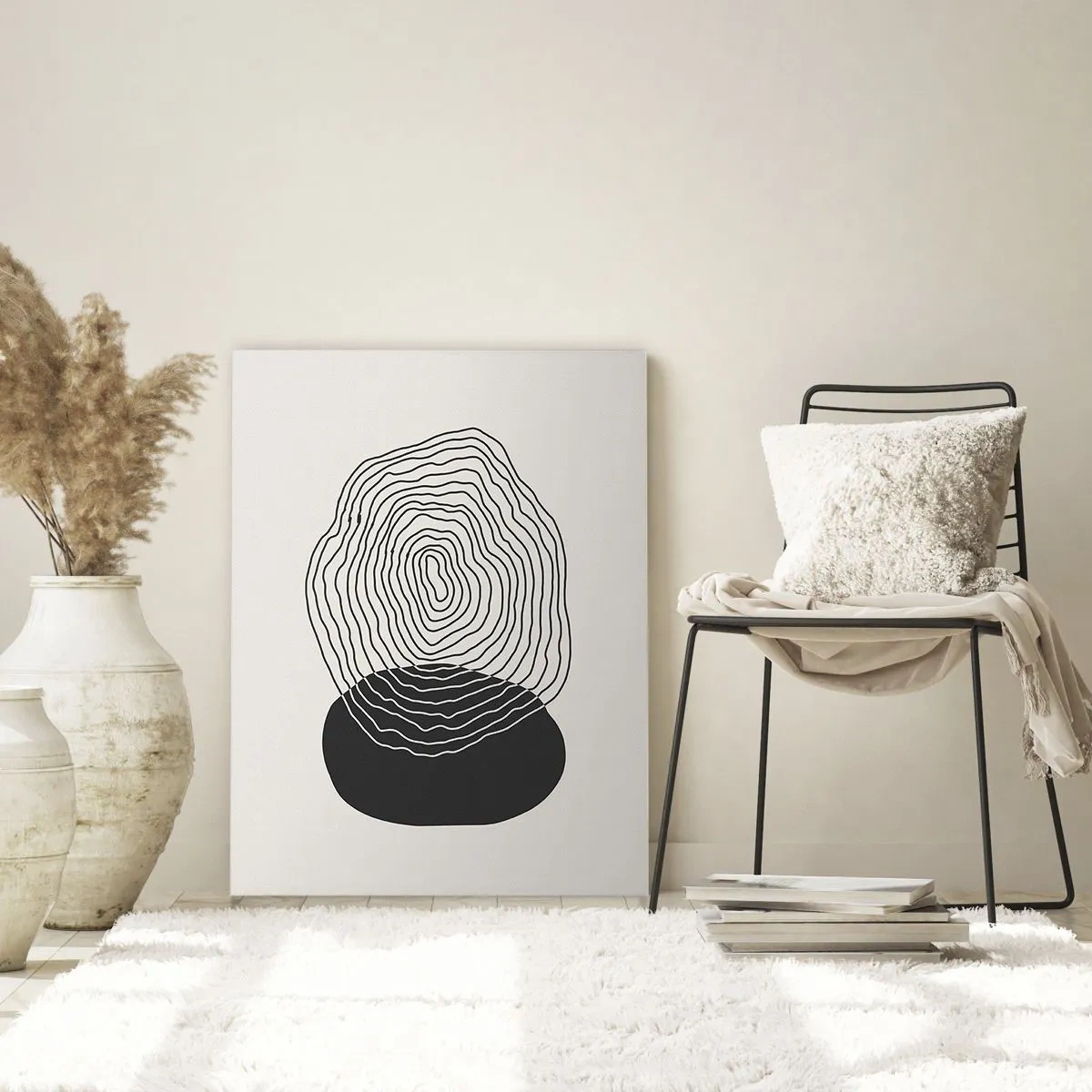 Billede på glas - Varighed og vibration - 70x100 cm