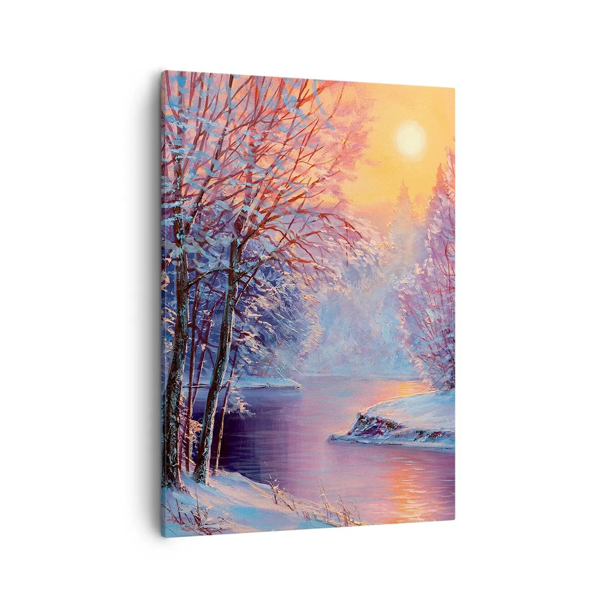 Lærredstryk - Billede på lærred - Vinterens farver - 50x70 cm