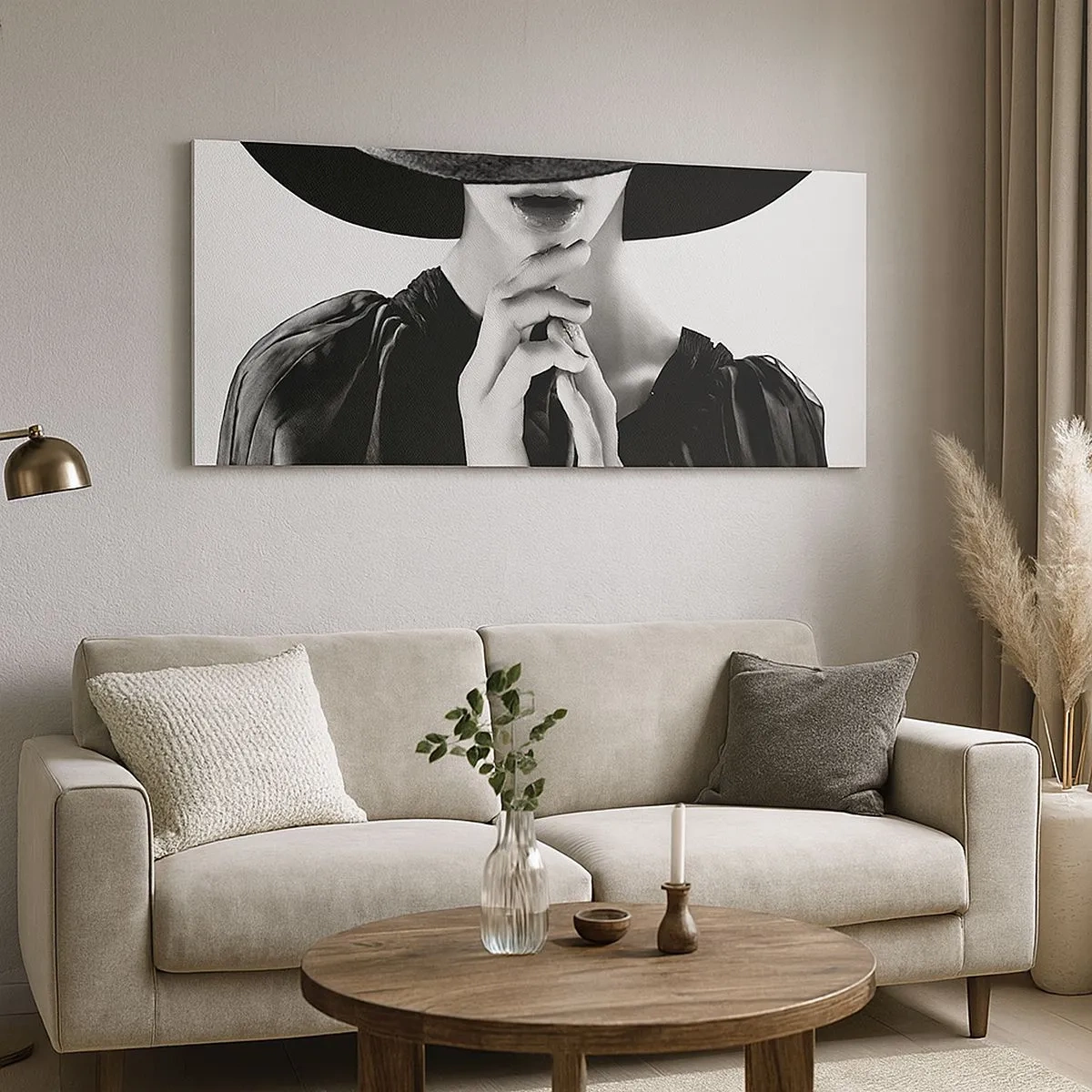 Lærredstryk - Billede på lærred - Usynlig skønhed - 100x40 cm