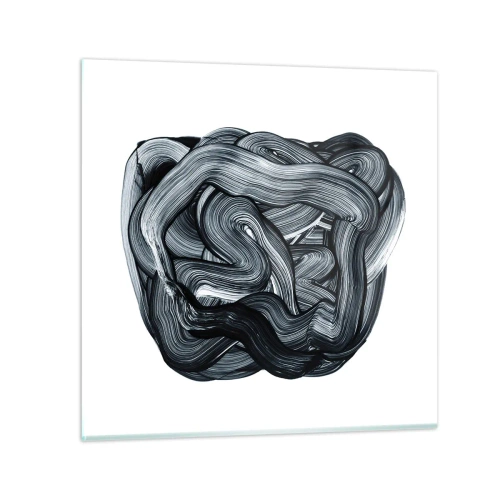 Billede på glas - Så enkelt er det ikke - 60x60 cm