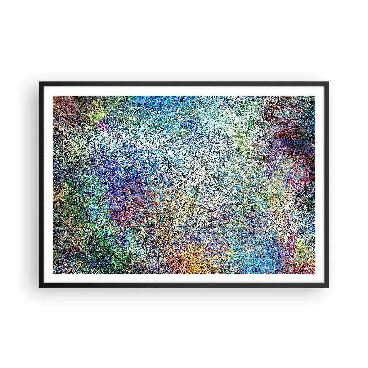 Plakat i sort ramme - Så enkelt er det ikke - 100x70 cm