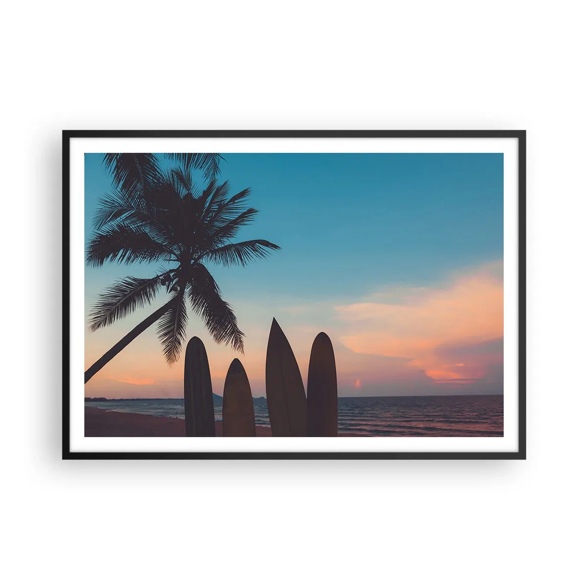 Plakat i sort ramme - I morgen bliver også sjovt - 100x70 cm
