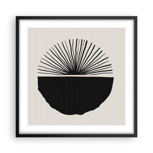 Plakat i sort ramme - En vifte af muligheder - 50x50 cm