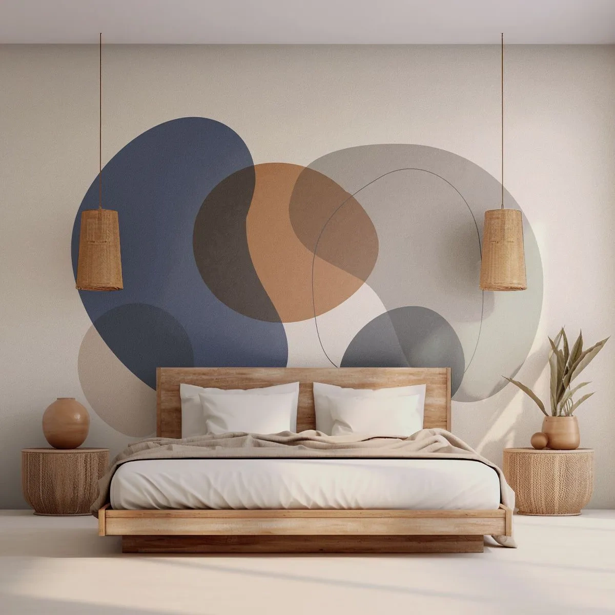 Fototapet Selvklæbende Deluxe Sticker - Dråber af farve - Abstraktion, Stykke, Grafik - 350x256 cm