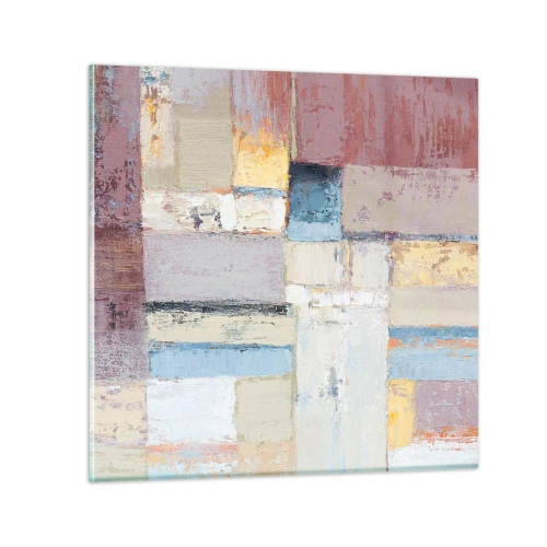 Billede på glas - Geometriens ro - 40x40 cm