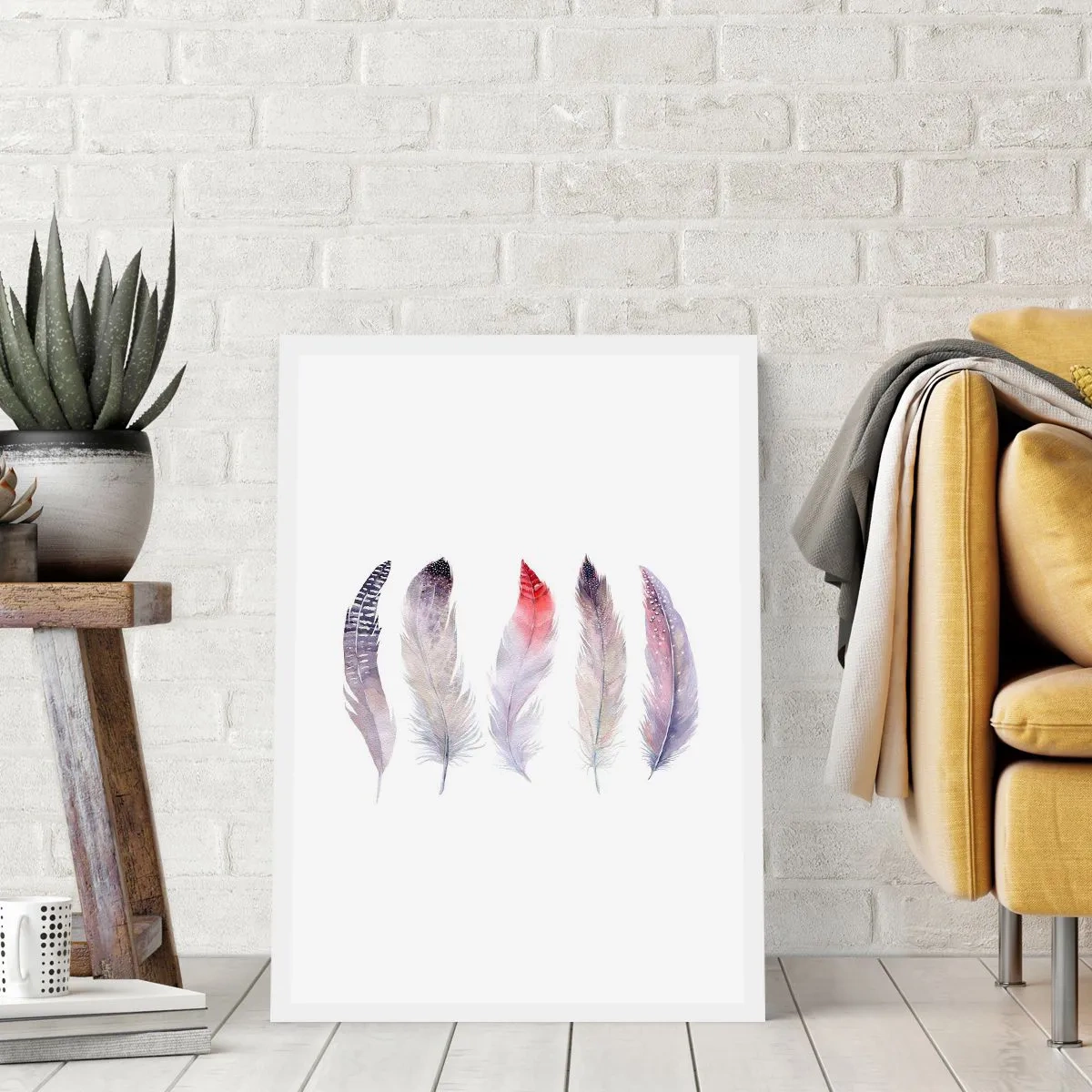 Plakat - Delikat som en flerfarvet tåge - 70x100 cm