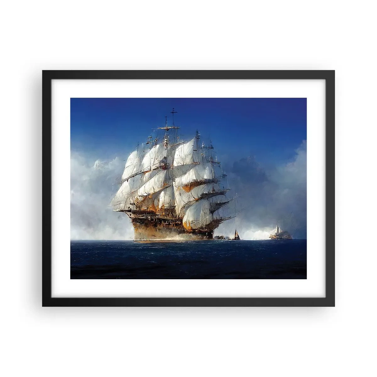 Plakat i sort ramme - Den store herlighed! - 50x40 cm
