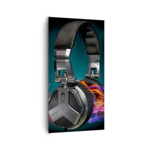 Lærredstryk - Billede på lærred - I musikkens varme - 65x120 cm