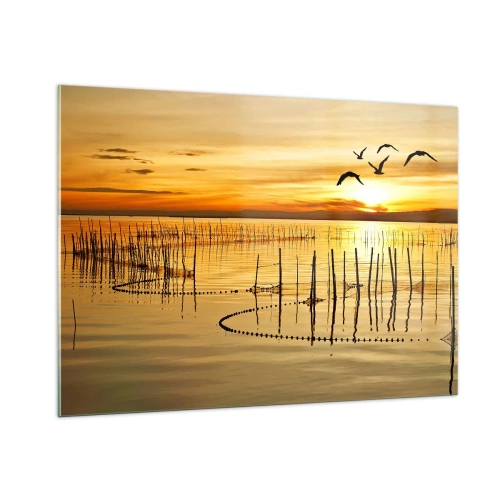 Billede på glas - I fiskeriet - 100x70 cm