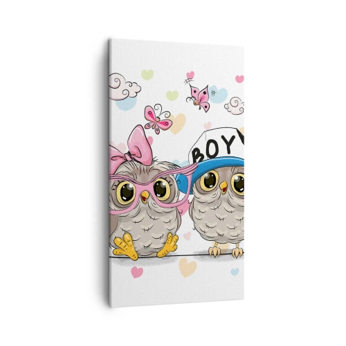 Lærredstryk - Billede på lærred - Lad os elske hinanden! - 45x80 cm