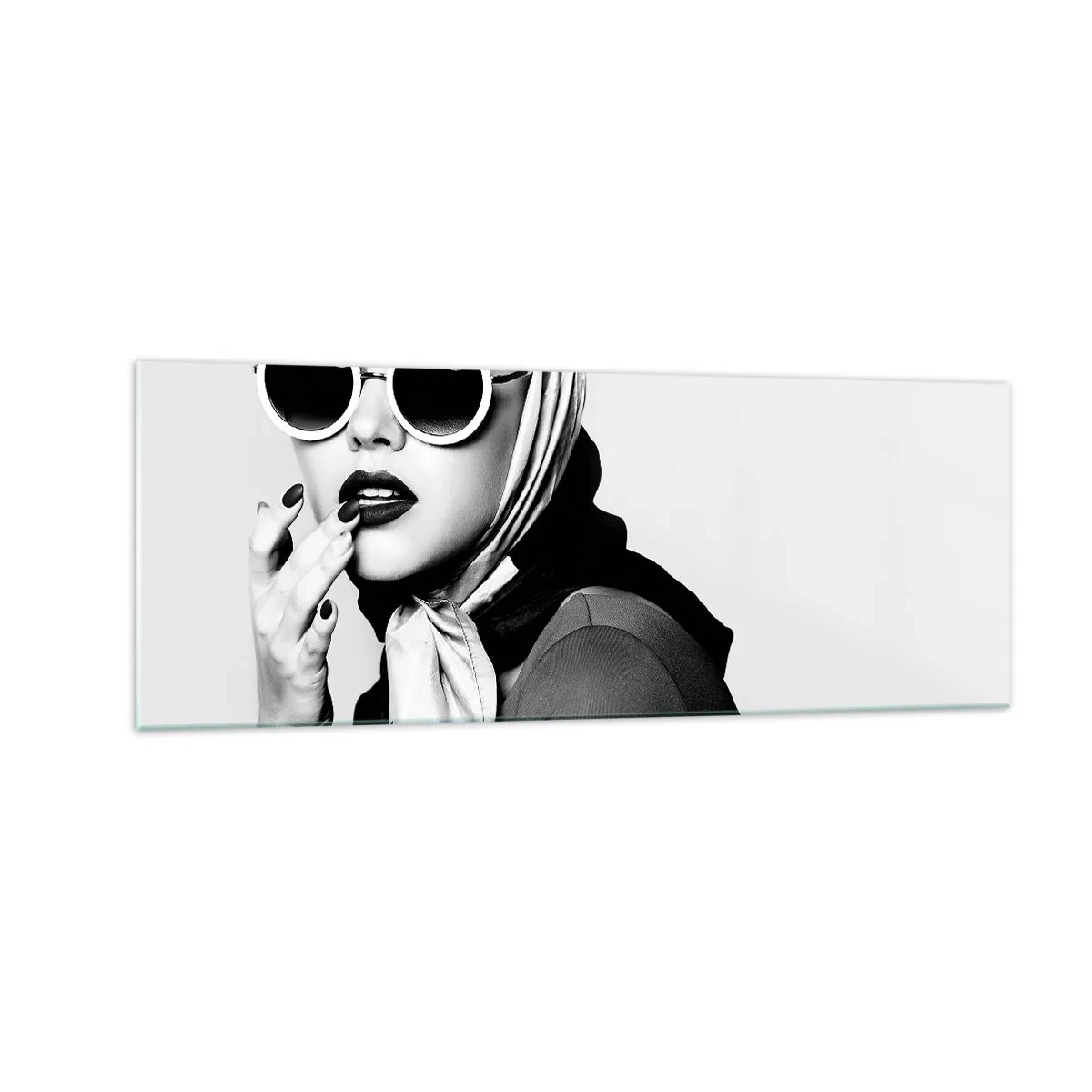 Billede på glas - Hilsner fra 1960'erne. - 140x50 cm