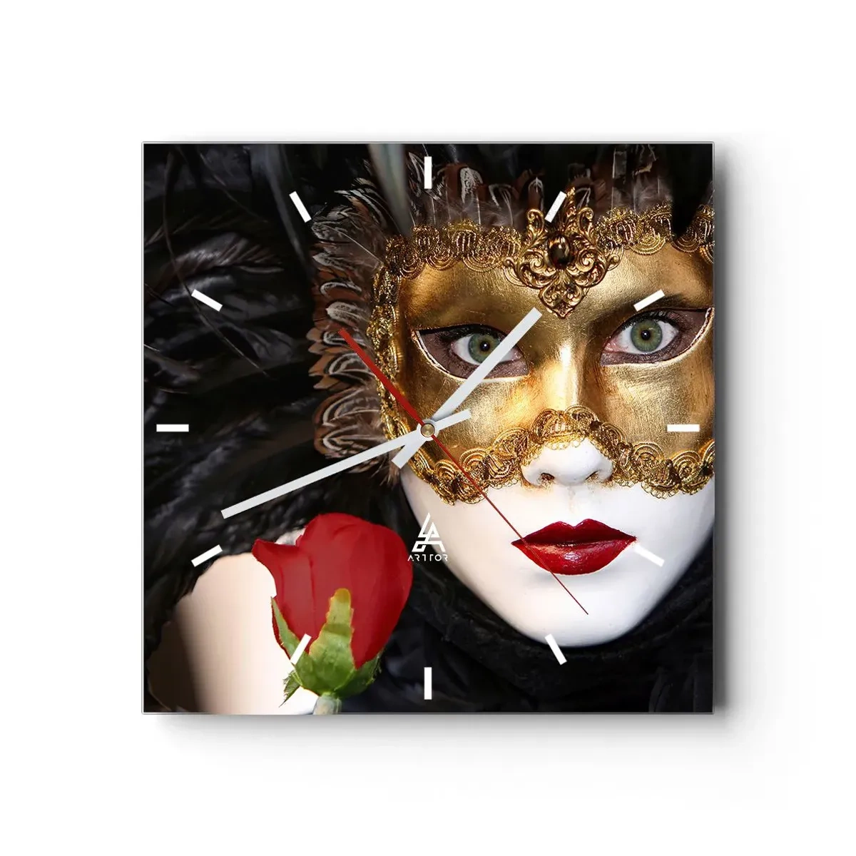 Vægur, Uret - Fordi livet er et stort bal - 40x40 cm