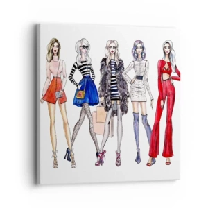 Lærredstryk - Billede på lærred - Every week Fashion Week - 30x30 cm