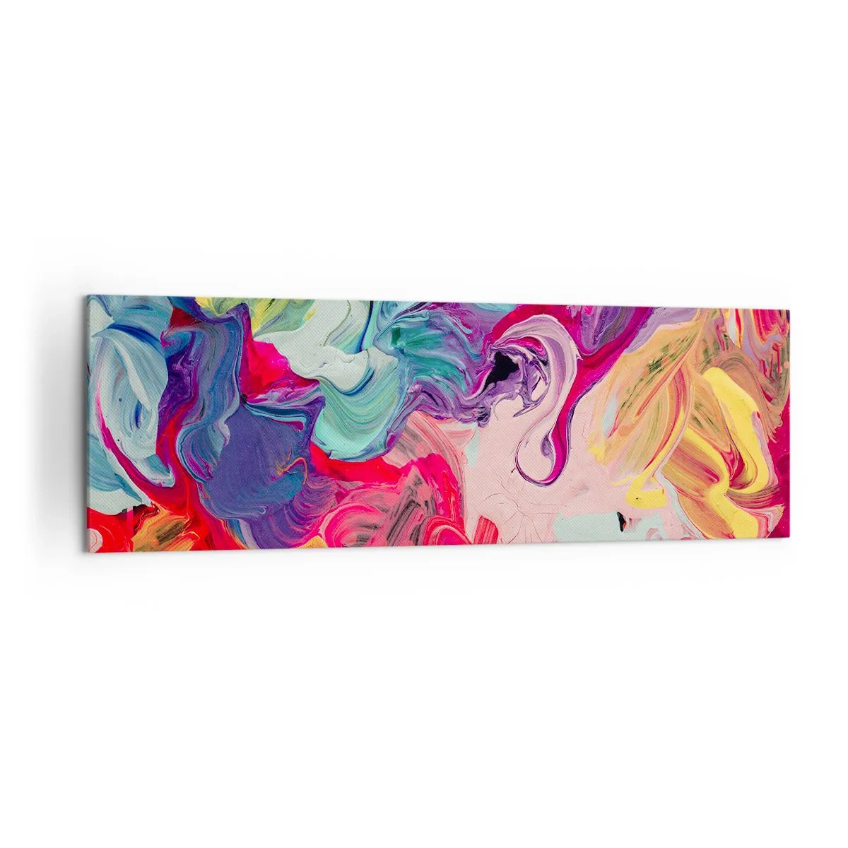 Lærredstryk - Billede på lærred - Farvernes fødsel - 160x50 cm