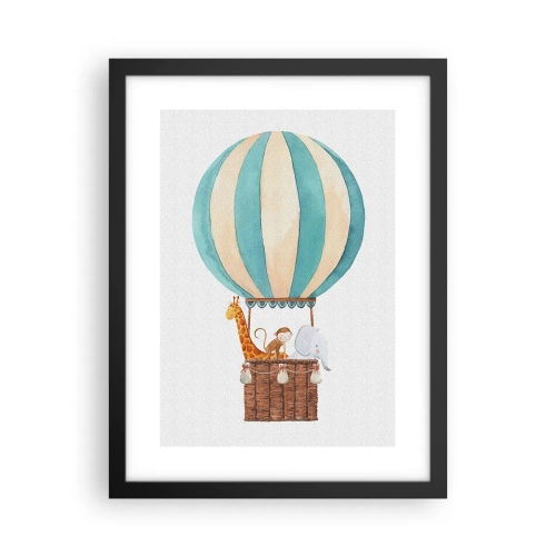 Plakat i sort ramme - Fantastisk tur - 30x40 cm