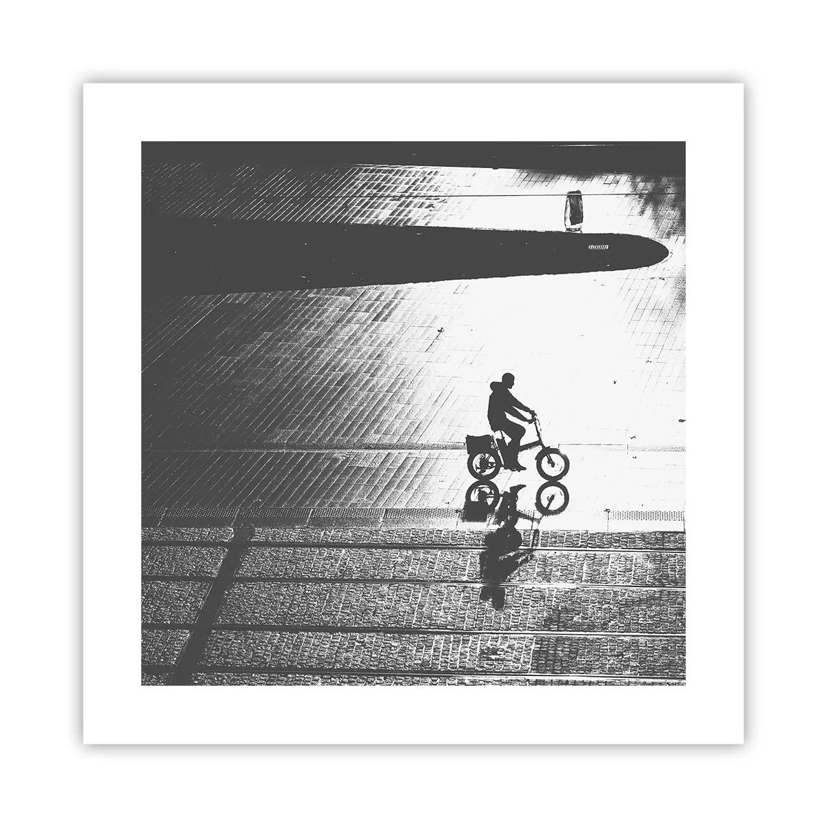 Plakat - Fremad, gennem byen - 40x40 cm