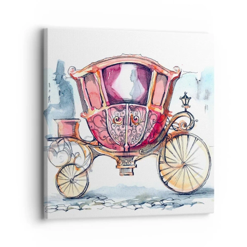 Lærredstryk - Billede på lærred - Til brylluppet eller til ballet? - 30x30 cm
