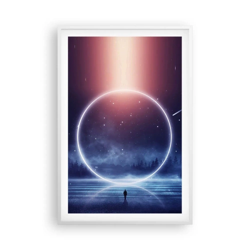 Plakat i hvid ramme - De er allerede her... - 61x91 cm