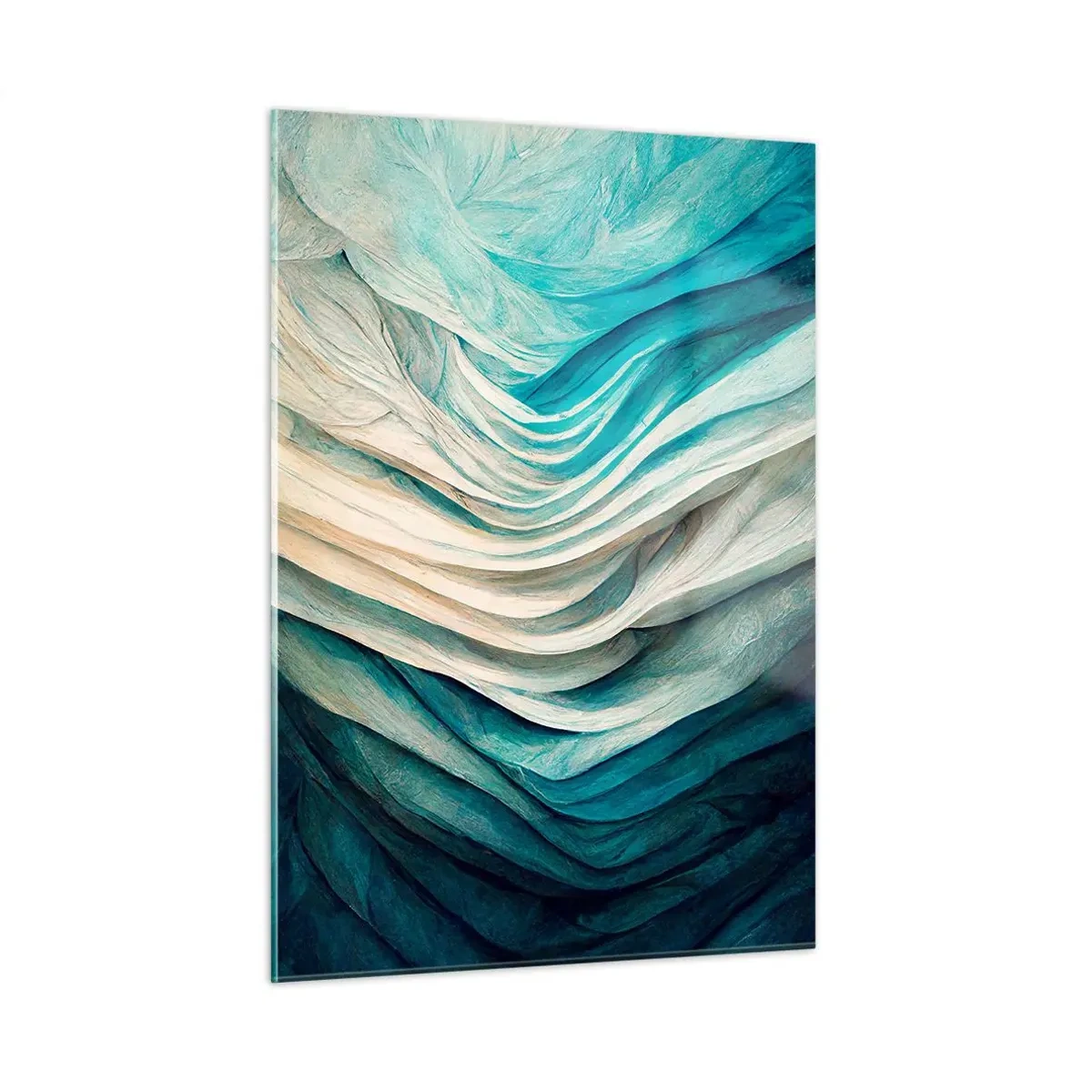 Billede på glas - Blå umættelighed - 50x70 cm