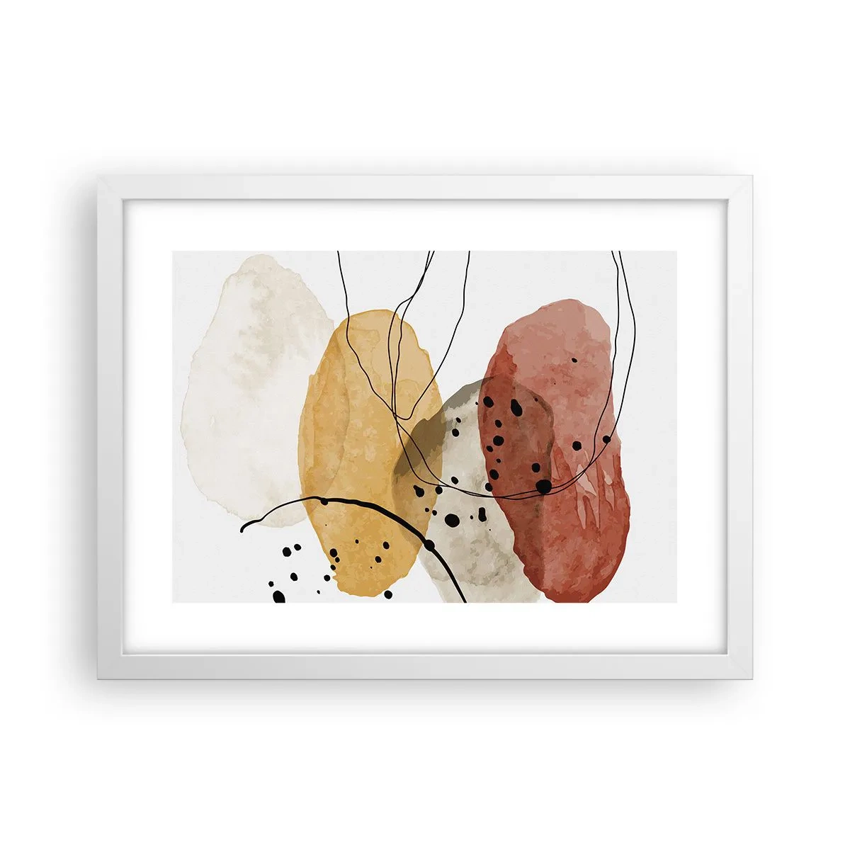 Plakat i hvid ramme - Som lys, klar luft - 40x30 cm