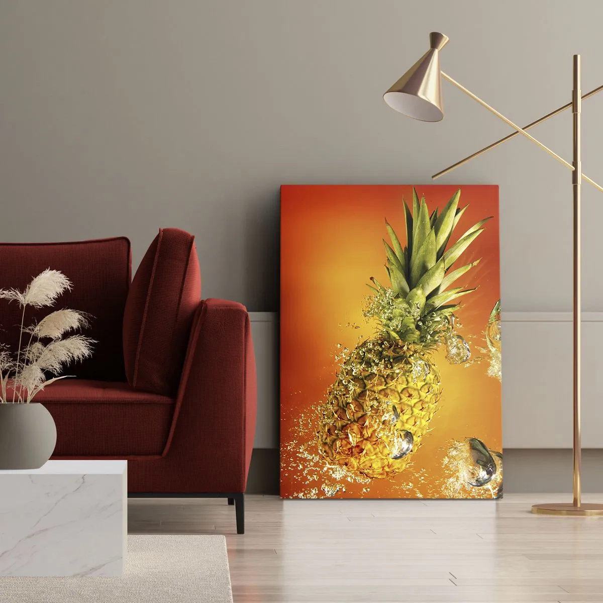 Lærredstryk - Billede på lærred - Tropisk saftig friskhed - 70x100 cm