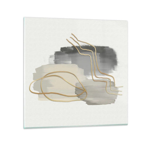 Billede på glas - Vedholdenhed og bevægelse - 70x70 cm
